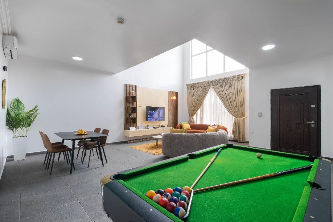 3 Bedroom Arsenal Terrace Duplex Apartment with Snooker Table @ Lekki-2
